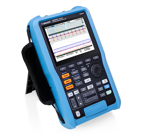 SHS800X portable oscilloscope field measurement view